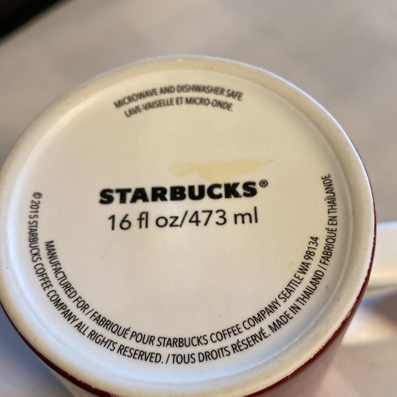 Starbucks Red Mug 2015 - Picture 4 of 4